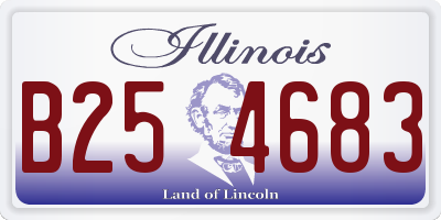 IL license plate B254683