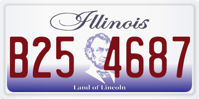 IL license plate B254687