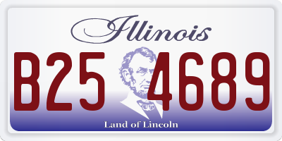 IL license plate B254689