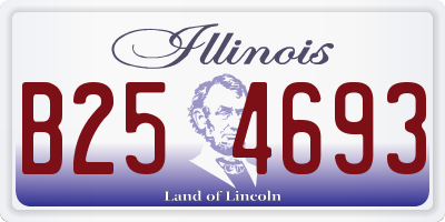 IL license plate B254693