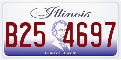 IL license plate B254697