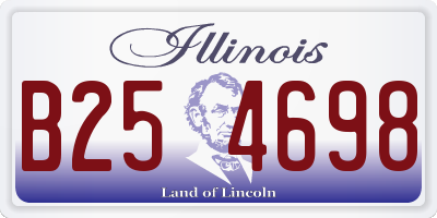 IL license plate B254698