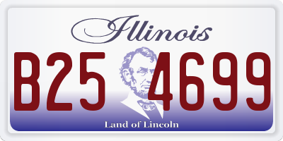 IL license plate B254699