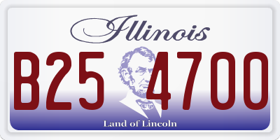 IL license plate B254700