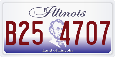 IL license plate B254707