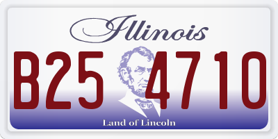 IL license plate B254710