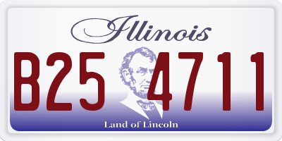 IL license plate B254711