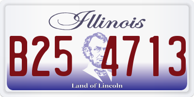 IL license plate B254713