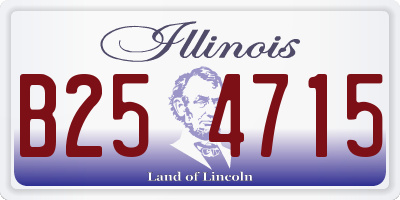 IL license plate B254715
