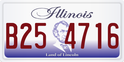 IL license plate B254716