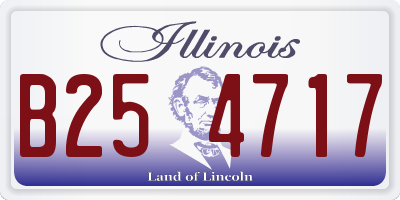 IL license plate B254717