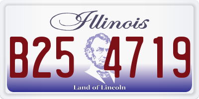 IL license plate B254719