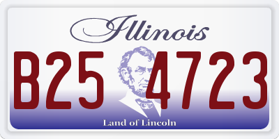 IL license plate B254723