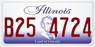 IL license plate B254724