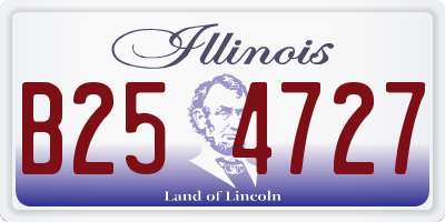 IL license plate B254727