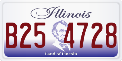 IL license plate B254728