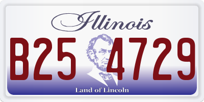 IL license plate B254729