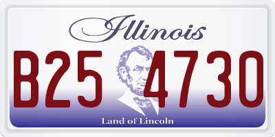 IL license plate B254730