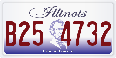 IL license plate B254732