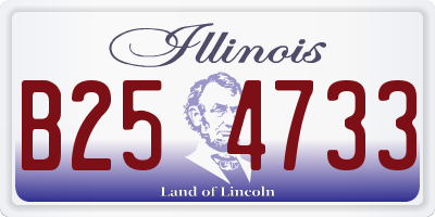 IL license plate B254733