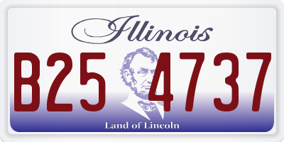 IL license plate B254737