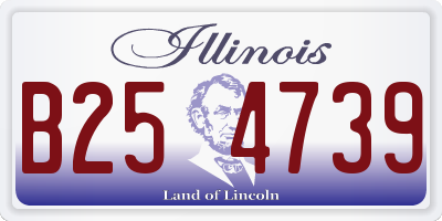 IL license plate B254739