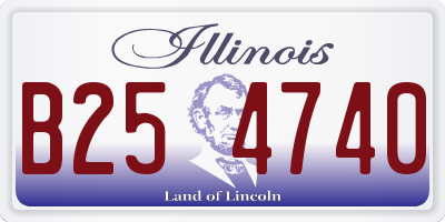 IL license plate B254740