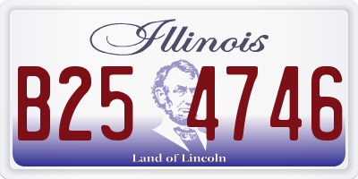 IL license plate B254746