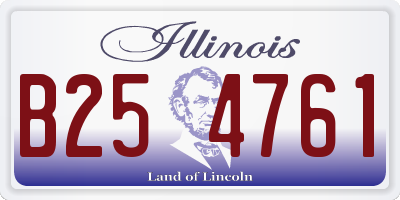 IL license plate B254761