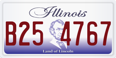 IL license plate B254767