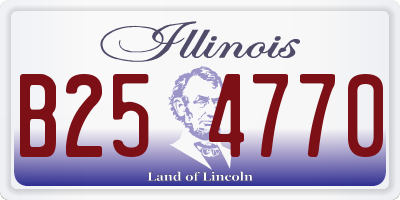 IL license plate B254770