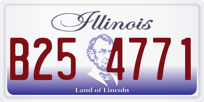 IL license plate B254771