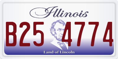 IL license plate B254774