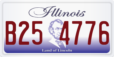IL license plate B254776