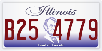 IL license plate B254779