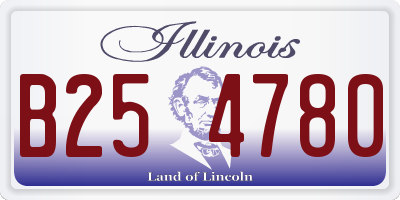 IL license plate B254780