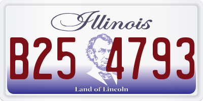 IL license plate B254793