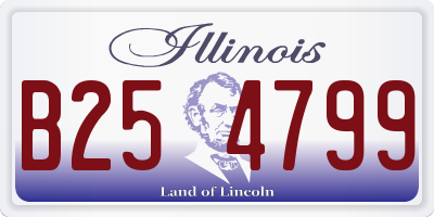 IL license plate B254799