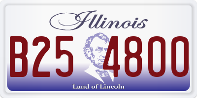 IL license plate B254800