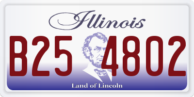 IL license plate B254802