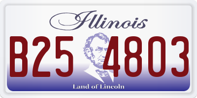 IL license plate B254803
