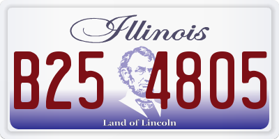IL license plate B254805