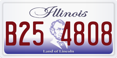 IL license plate B254808