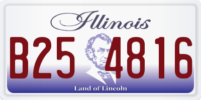 IL license plate B254816