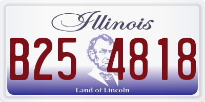 IL license plate B254818