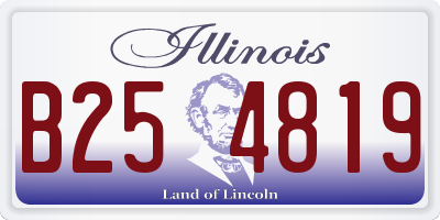 IL license plate B254819