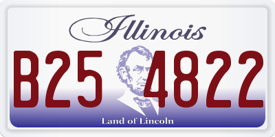 IL license plate B254822