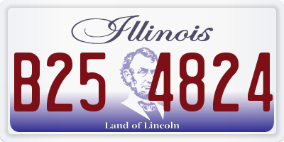 IL license plate B254824