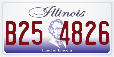 IL license plate B254826