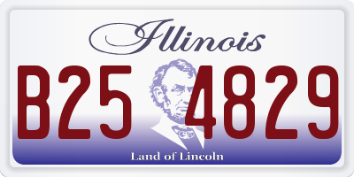 IL license plate B254829